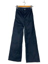【中古】HYSTERIC GLAMOUR◆チノパンツ/ワイドパンツ/XXS/コットン/ブラック/0153ap15【レディースウェア】