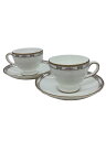【中古】WEDGWOOD◆カップ&ソーサー/4点セット/WHT【キッチン用品】