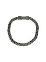 【中古】LOUIS VUITTON◆ブレスレット・チェーンモノグラム・エクリプス_SLV/メッキ/SLV/メンズ【服飾雑貨他】