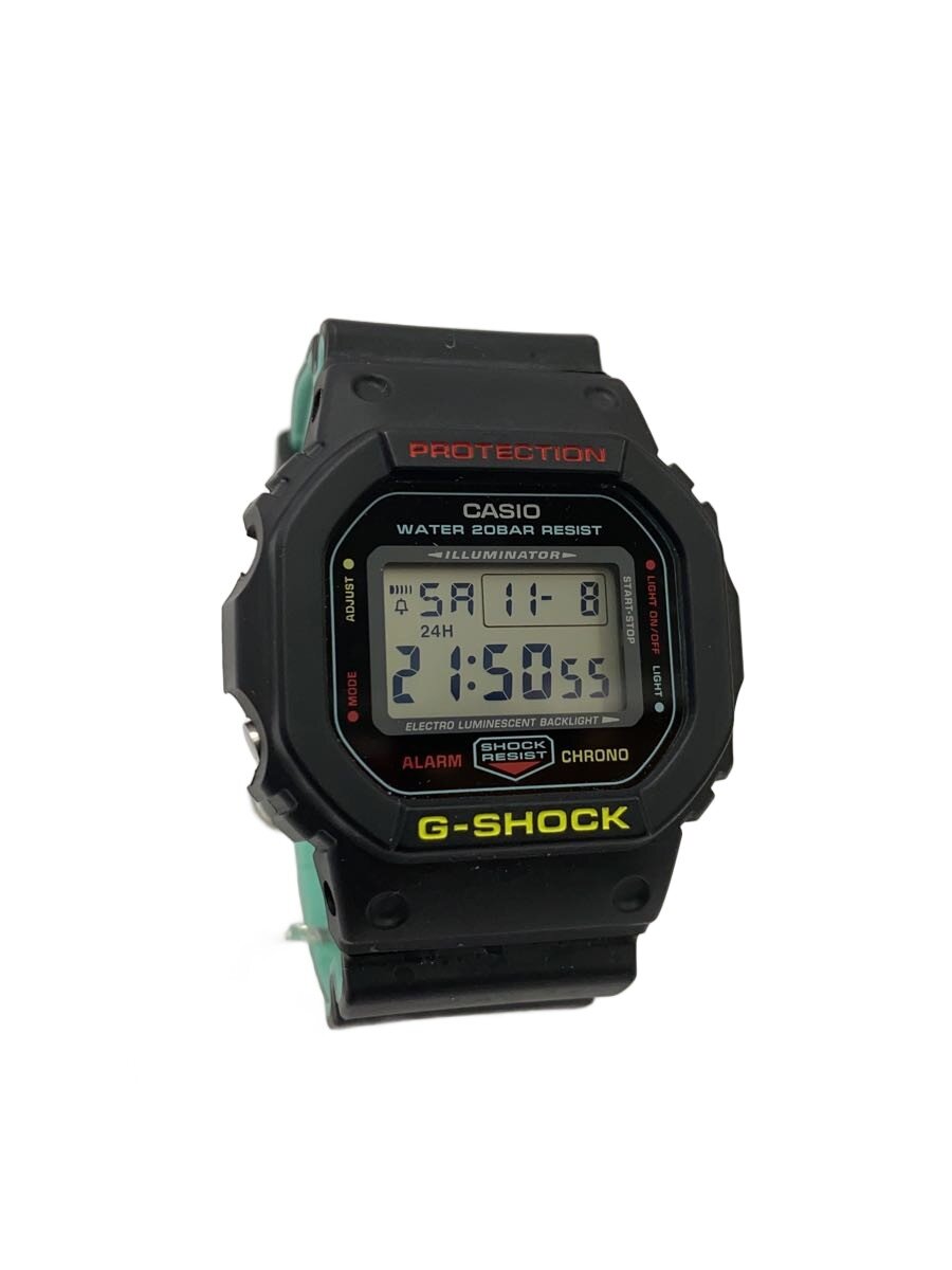 【中古】CASIO◆クォーツ腕時計・G-SHOCK/デジタル/ラバー/BLK/BLK/? NULL ?【服飾...