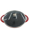 【中古】Staub◆鍋/サイズ:26cm/RED/40508-300【キッチン用品】