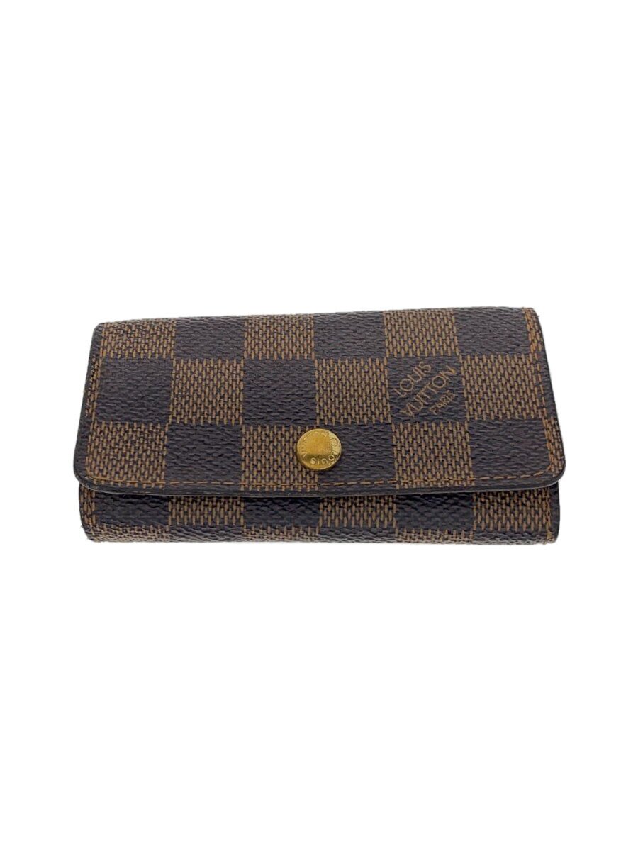 Key Cases - 【中古】LOUIS VUITTON◆ミュルティクレ4_ダミエ・エベヌ_BRW/PVC/BRW/レディース【服飾雑貨他】