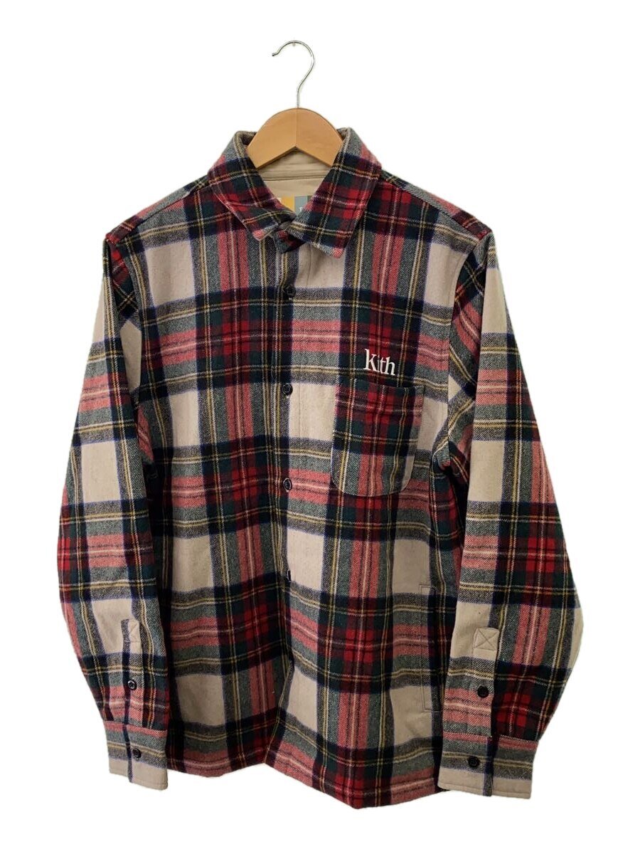 【中古】KITH◆ネルシャツ/S/ウール/マルチカラー/チェック/KHM030320//【メンズウェア】