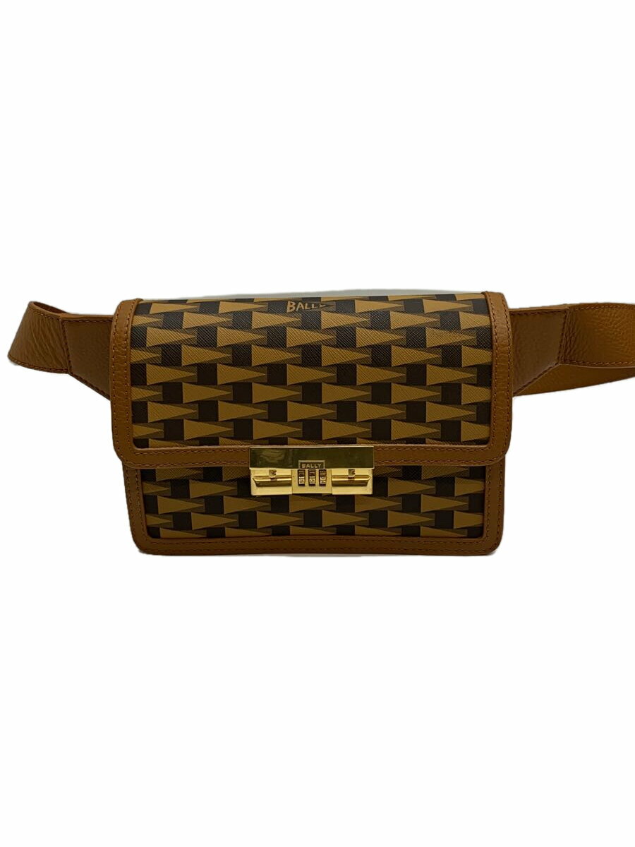 【中古】BALLY◆ウエストバッグ/PVC/CML/総柄【バッグ】