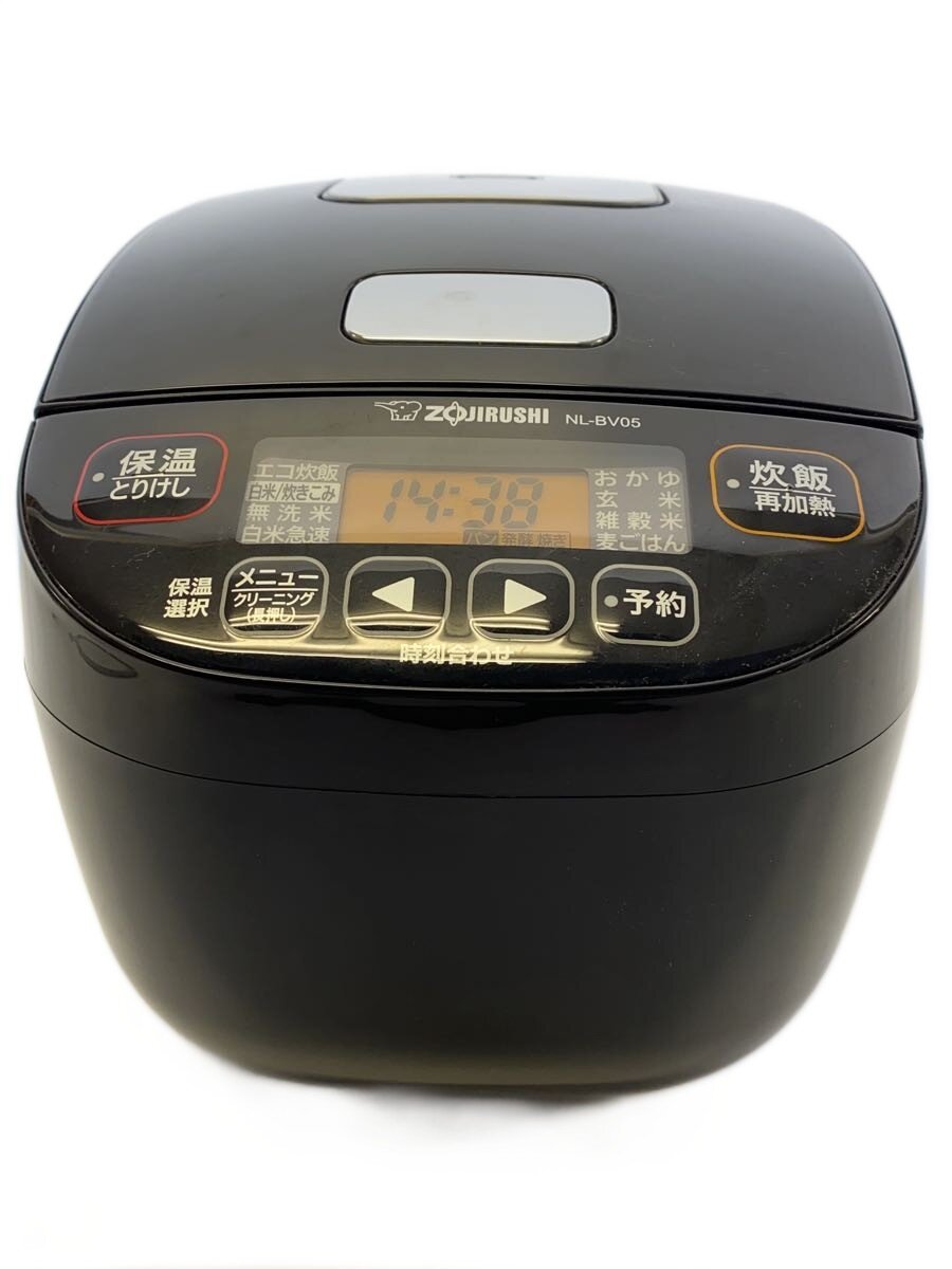 【2021年製・美品】象印 マイコン炊飯ジャー 3合炊き（NL-BV05 ブラック） 象印 マイコン炊飯ジャー 極め炊き 3合炊き [炊飯器 家電 白米 無洗米