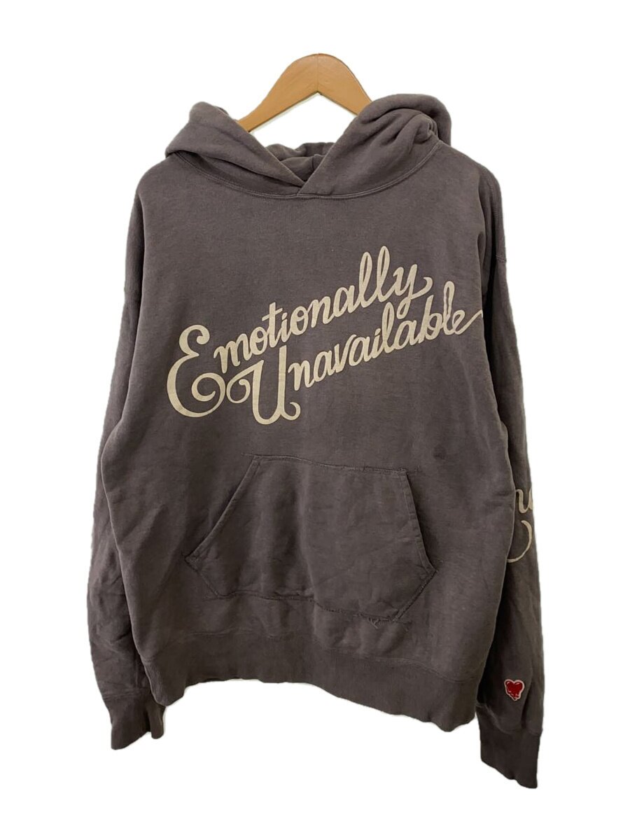 EMOTIONALLY UNAVAILABLE◆HD EUフーディー/パーカー/L/コットン/グレー/EU-S21-0000-017