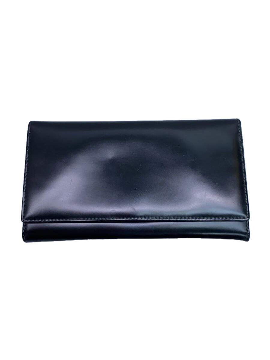 【中古】ETTINGER◆BH2105E/2つ折り財布/長財布/レザー/BLK/メンズ【服飾雑貨他】