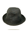 【中古】Borsalino◆ハット/--/ウール/GRN/グリーン/メンズ/ツイード【服飾雑貨他】