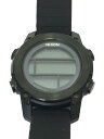 【中古】NIXON◆UNIT DIVE/クオーツ腕時計/デジタル/ラバー/ブラック/a962001【服飾雑貨他】