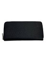 【中古】LOUIS VUITTON◆ジッピー・ウォレット・ヴェルティカル_タイガ_BLK/牛革/BLK/無地/メンズ【服飾雑貨他】
