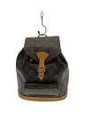 【中古】LOUIS VUITTON◆モンスリMM_モノグラム・キャンバス_BRW/PVC/BRW/総柄【バッグ】