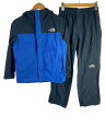 【中古】THE NORTH FACE◆塗り潰し有/セットアップ/140cm/ナイロン/BLU///【キッズ】