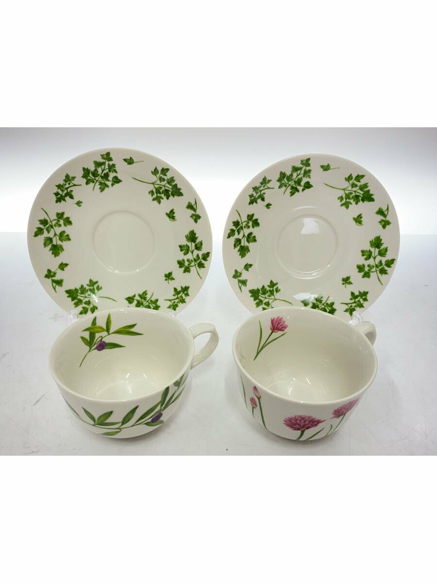 【中古】NARUMI◆カップ&ソーサー/2点セット/WHT【キッチン用品】