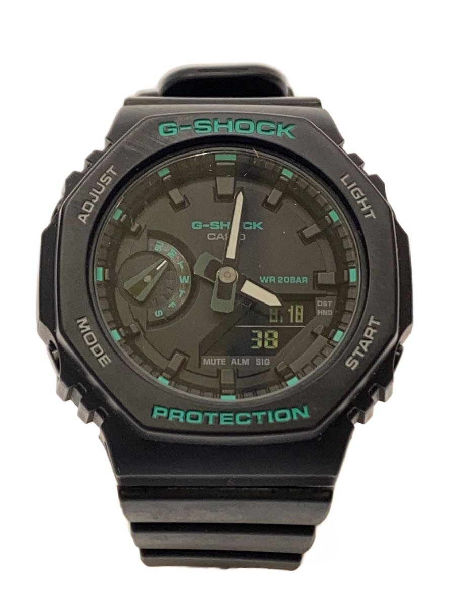 【中古】CASIO◆クォーツ腕時計_G-SHOCK/デジアナ/ラバー/BLK/BLK【服飾雑貨他】