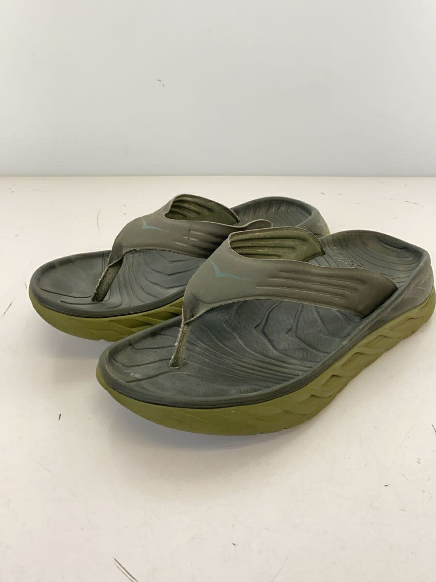 【中古】HOKA ONE ONE◆リカバリーサンダル/US9/KHK【シューズ】 2