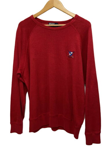 【中古】POLO RALPH LAUREN◆ニット・セーター(薄手)/L/コットン/RED【メンズウェア】 【中古】POLO RALPH LAUREN◆ニット・セーター(薄手)/L/コットン/RED【メンズウェア】