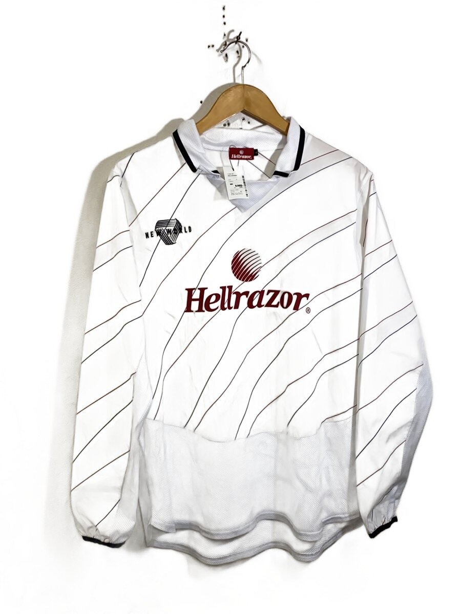 HELLRAZOR◆長袖Tシャツ/L/ポリエステル/WHT