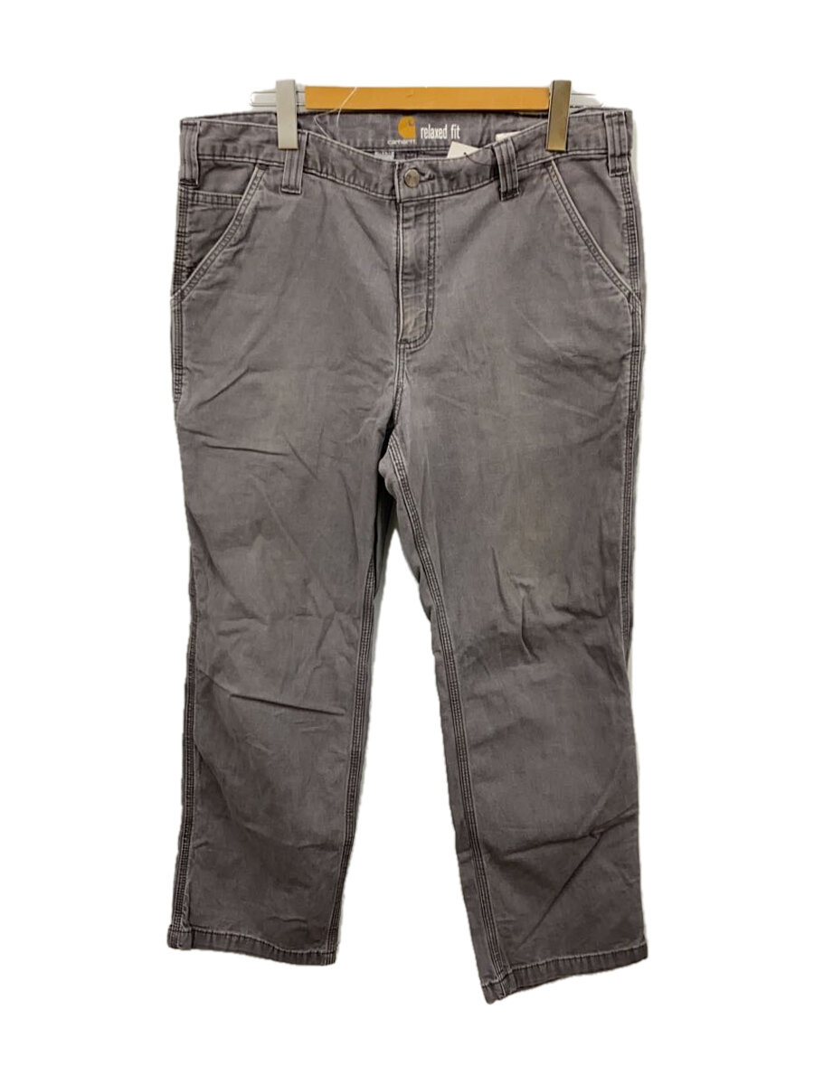【中古】Carhartt◆ボトム/36/コットン/GRY【メンズウェア】