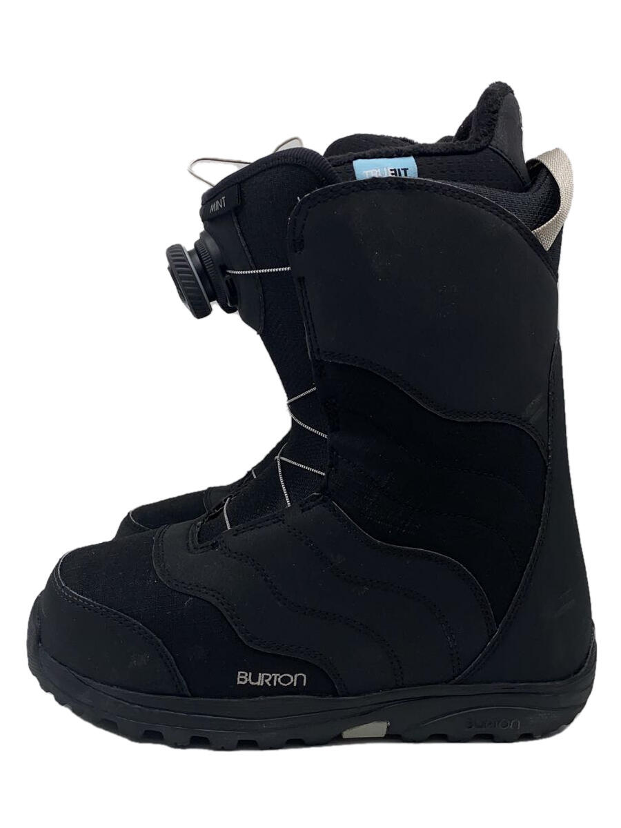 【中古】BURTON◆MINT BOA/スノーボードブーツ/24.5cm/ブラック/バートン【スポーツ】