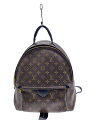 【中古】LOUIS VUITTON◆2)パームスプリングス・バックパックPM_モノグラム・マカサー/PVC/BRW/モノグラム【バッグ】