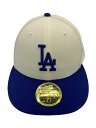 【中古】NEW ERA◆キャップ/7 1/2/コットン/CRM/メンズ/59FIFTY MLB/ロサンゼルス・ドジャース【服飾雑貨他】