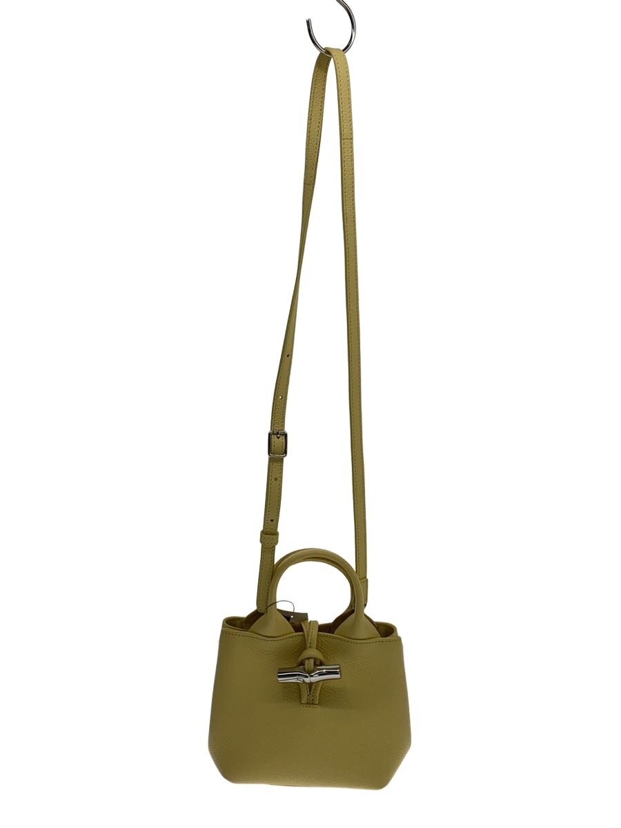 LONGCHAMP◆ショルダーバッグ/レザー/イエロー/10278HFP/LE ROSEAU XS/ル ロゾ