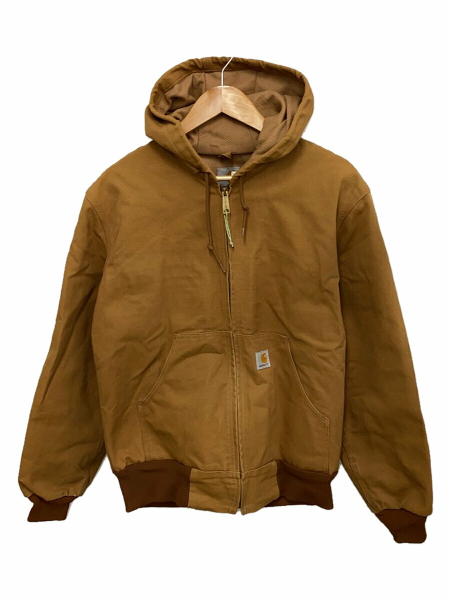 【中古】Carhartt◆DUCK THERMAL LINED ACTIVE Jacket/S/コットン/CML/J131BRN【メンズウェア】