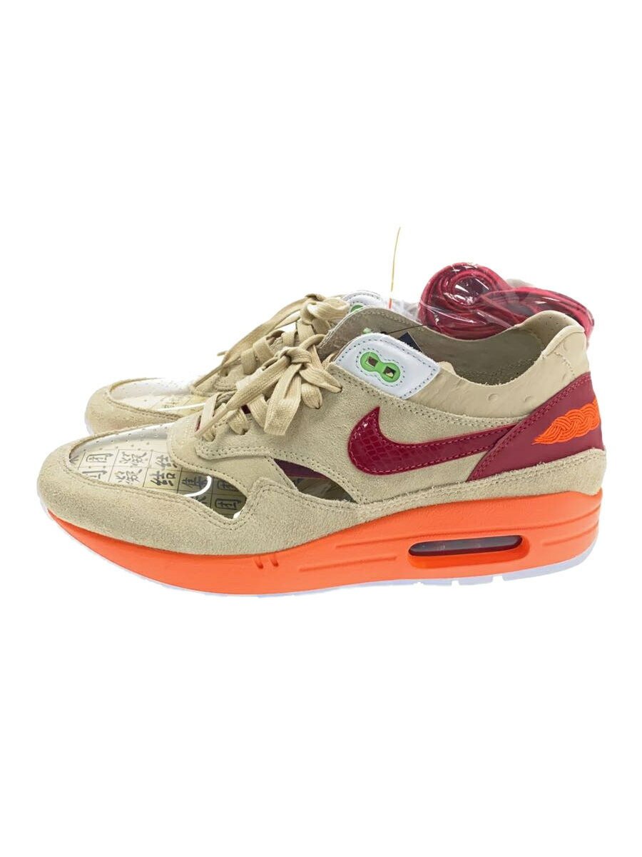 【中古】NIKE◆AIR MAX 1 CLOT_エア マックス 1 クロット/27.5cm/BEG【シューズ】