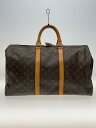 【中古】LOUIS VUITTON◆キーポル55_モノグラム・キャンバス_BRW/PVC/BRW/総柄/型崩れ/サビアリ/鍵欠品【バッグ】