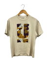 【中古】UNDERCOVER◆23SS/グラフィックプリントTシャツ/左肩ヨゴレ有/1/コットン/BEG/UC2C2801【レディースウェア】