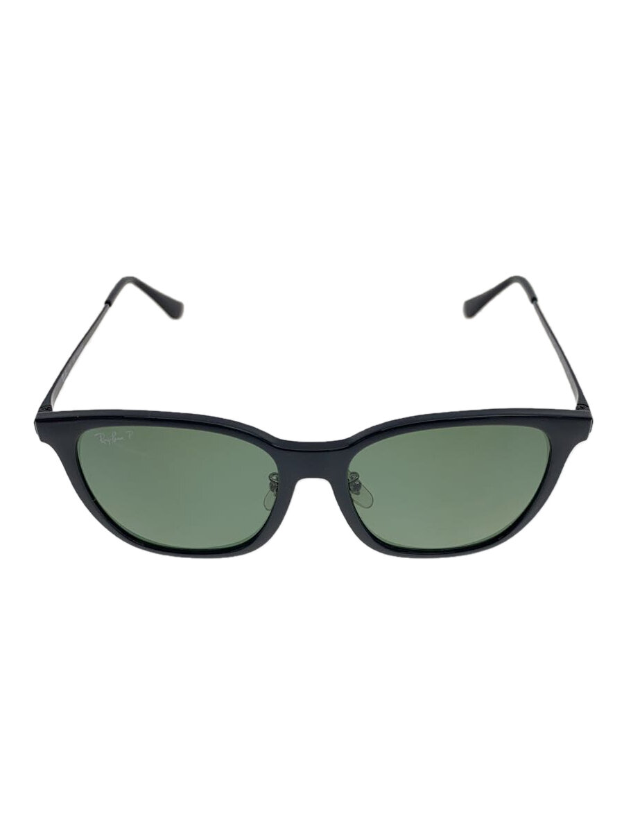 【中古】Ray-Ban◆サングラス/ウェリントン/BLK/GRN/メンズ/RB433D【服飾雑貨他】