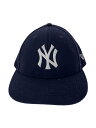 【中古】NEW ERA◆キャップ/7 1/8/ウール/NVY/メンズ/ヤンキース【服飾雑貨他】