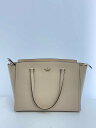 【中古】kate spade new york◆ハンドバッグ/--/BEG/無地/s362【バッグ】