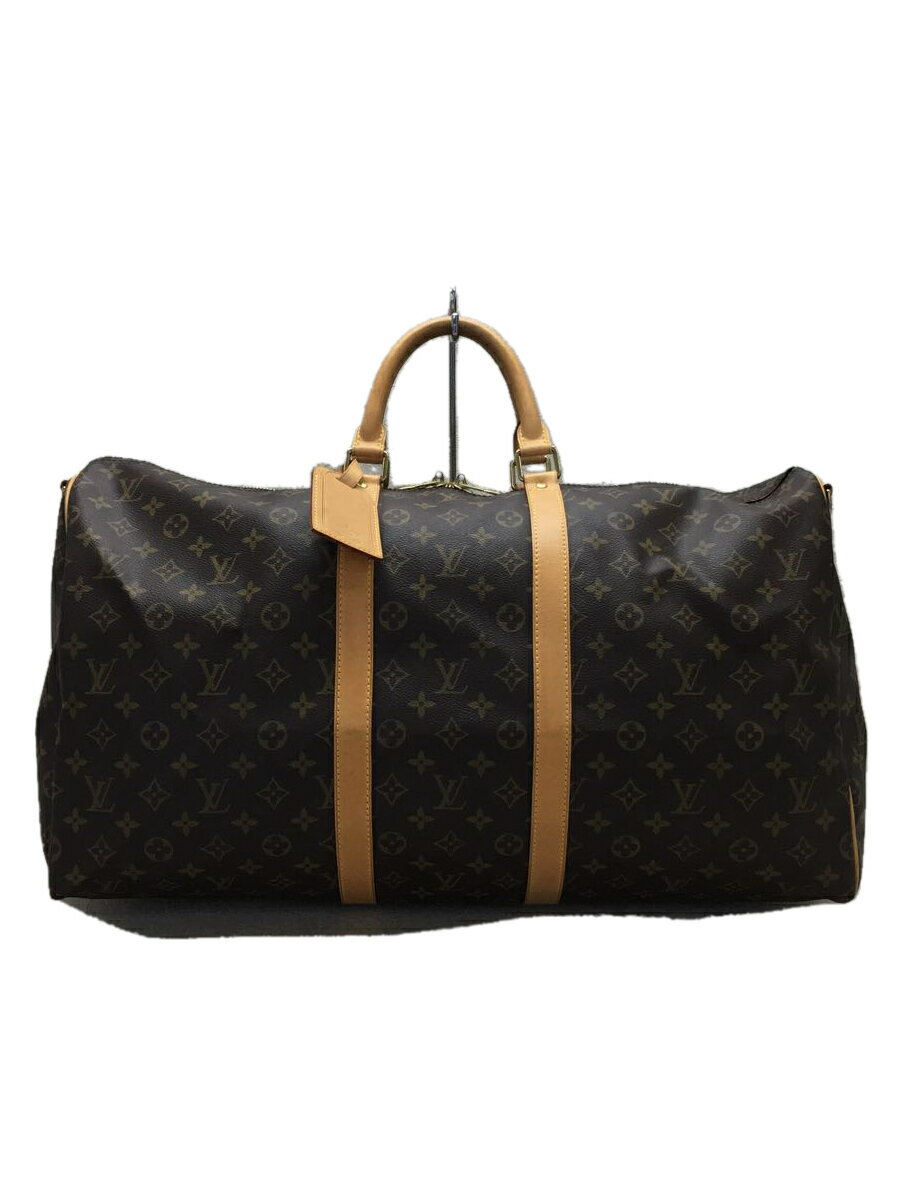 【中古】LOUIS VUITTON キーポル55_モノグラム/PVC/総柄/底面レザー部僅かに染み/パイピング擦れ有【バッグ】