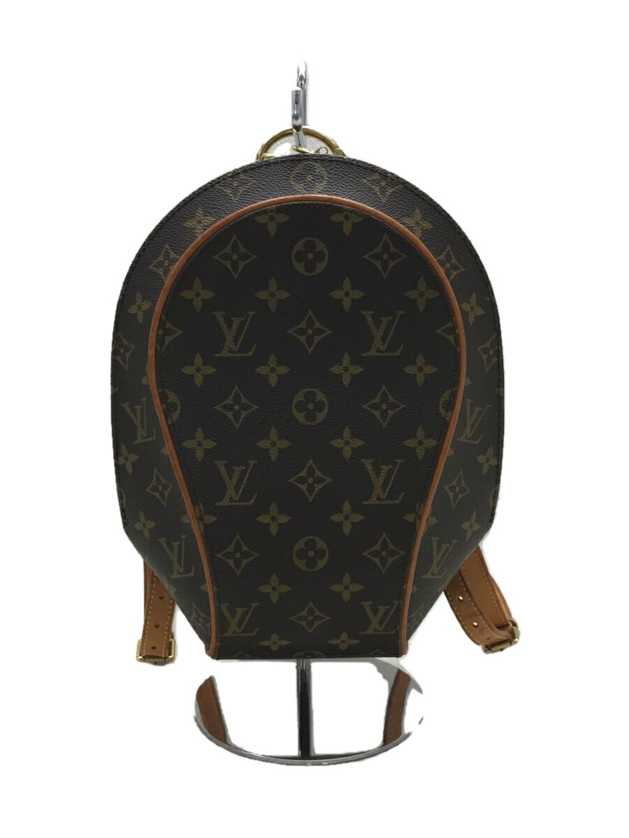 【中古】LOUIS VUITTON◆エリプスサックアド_モノグラム_BRW/PVC/BRW/MI1918【バッグ】