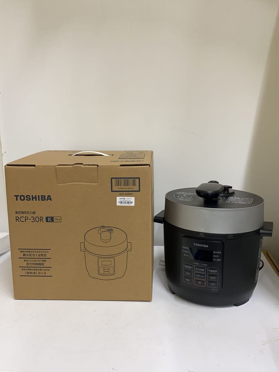 【中古】TOSHIBA◆電気圧力鍋 RCP-30R【家電・ビジュアル・オーディオ】