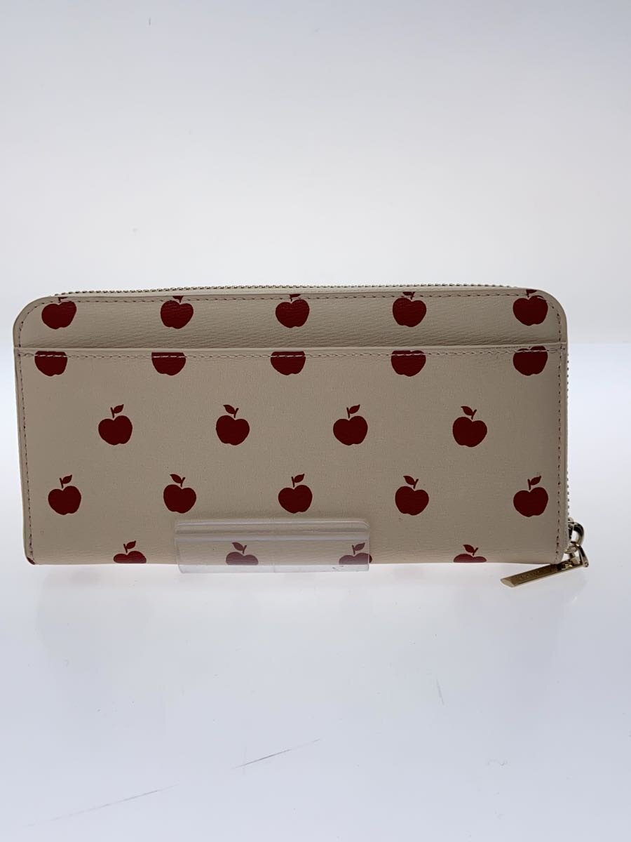 【中古】kate spade new york◆長財布/レザー/WHT/レディース【服飾雑貨他】