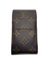 【中古】LOUIS VUITTON◆エテュイ・シガレット_モノグラム・キャンバス_BRW/--/BRW/メンズ【服飾雑貨他】