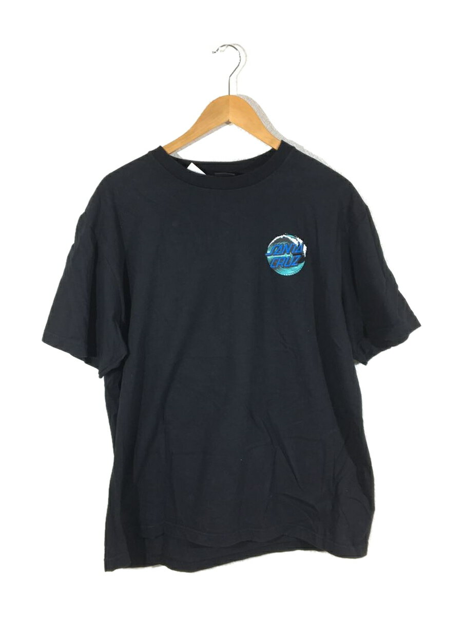 【中古】SANTA CRUZ◆Tシャツ/XL/コットン/BLK【メンズウェア】