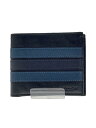 【中古】COACH◆ヴァーシティ/2つ折り財布/レザー/BLK/メンズ/F26171【服飾雑貨他】