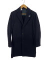 【中古】LARDINI◆ブートニエール付き/チェスターコート/46/ウール/ネイビー/JJ23143AQ//【メンズウェア】