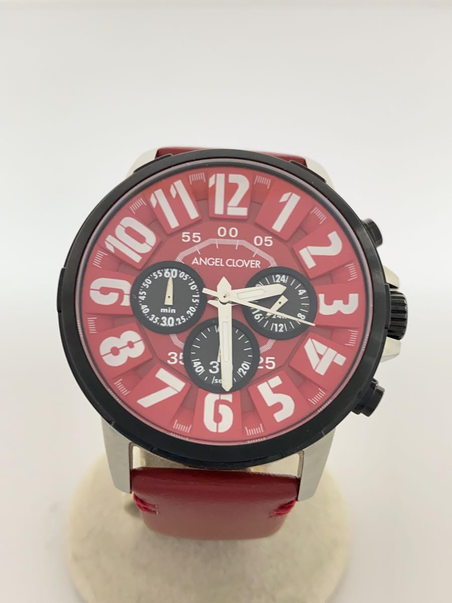 【中古】Angel Clover◆クォーツ腕時計/アナログ/--/RED/RED/BU44【服飾雑貨他】