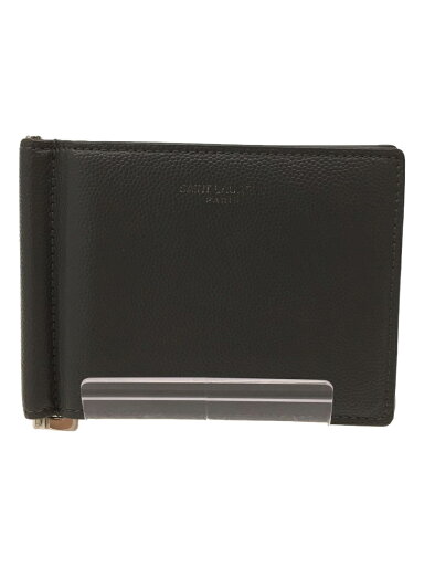 【中古】SAINT LAURENT◆2つ折り財布/レザー/GRY/無地/メンズ/角擦れ/塗装剥げ【服飾雑貨他】 【中古】SAINT LAURENT◆2つ折り財布/レザー/GRY/無地/メンズ/角擦れ/塗装剥げ【服飾雑貨他】