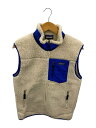 【中古】patagonia◆フリースベスト/S/ポリエステル/BEG/23048FA16【メンズウェア】