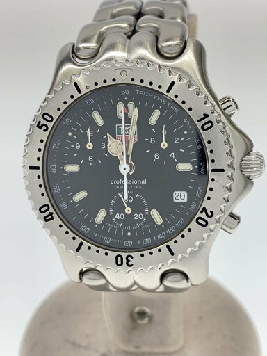【中古】TAGHeuer◆クォーツ腕時計/アナログ/--/BLK/SLV/CG1110-0【服飾雑貨他】 【中古】TAGHeuer◆クォーツ腕時計/アナログ/--/BLK/SLV/CG1110-0【服飾雑貨他】