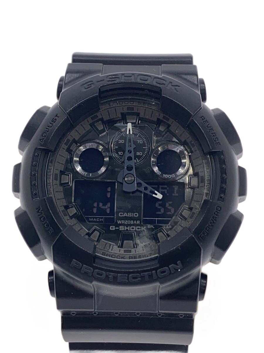 【中古】CASIO◆クォーツ腕時計・G-SHOCK/デジアナ/BLK/BLK【服飾雑貨他】