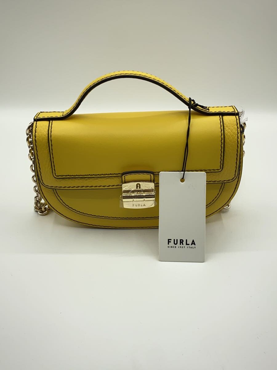 Furla - 【中古】FURLA◆ショルダーバッグ/レザー/YLW/WE00606【バッグ】