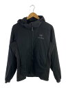 【中古】ARC’TERYX◆ATOM HOODY/ジャケット/S/ナイロン/BLK【メンズウェア】