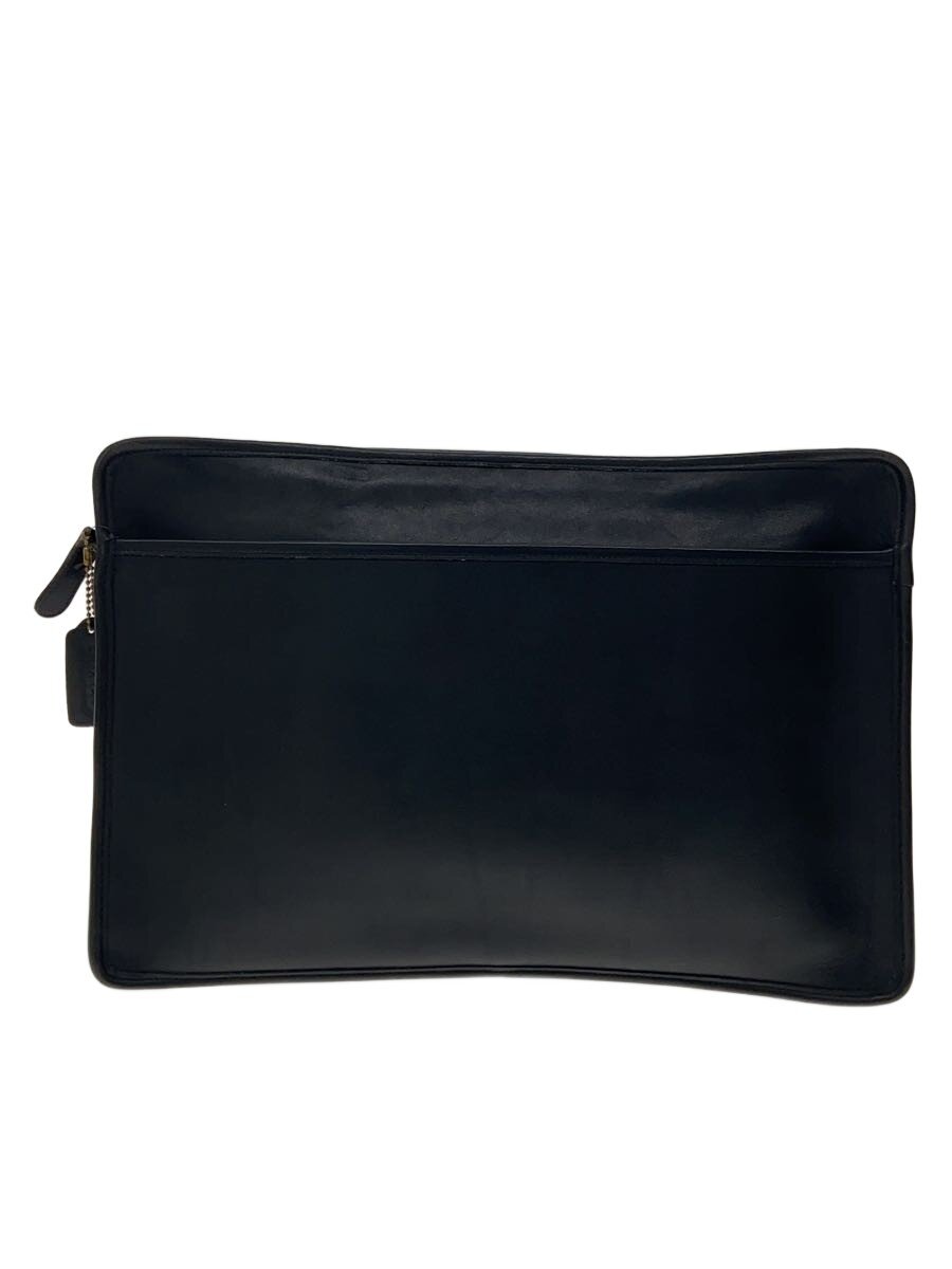 【中古】COACH◆セカンドバッグ/レザー/BLK/無地/F5C//【バッグ】