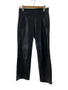 【中古】GUCCI◆ストレートパンツ/38/牛革/BLK【レディースウェア】(4)